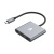 USB elosztó-HUB, 3 port, USB 3.0, AVAX "HB9031 Prime", fekete-alumínium